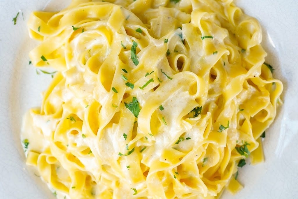 Fettuccine Alfredo.