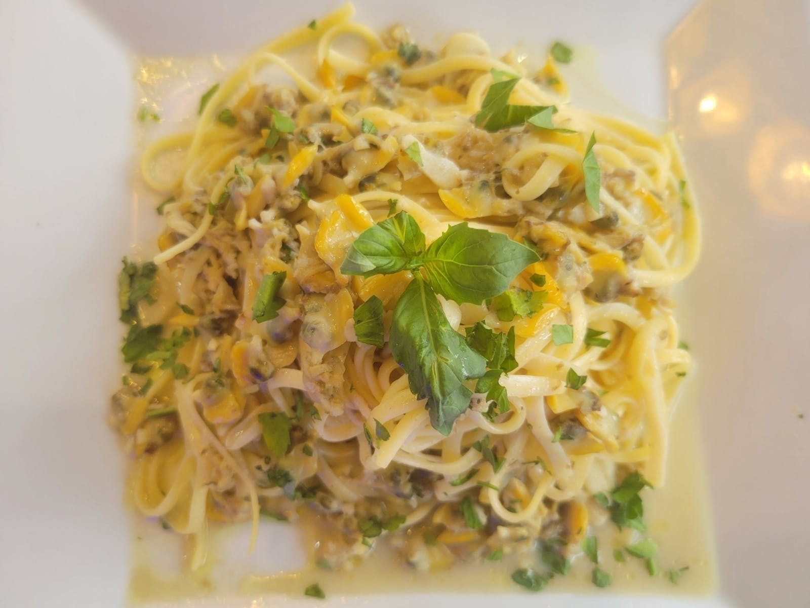 Linguini With Clams.