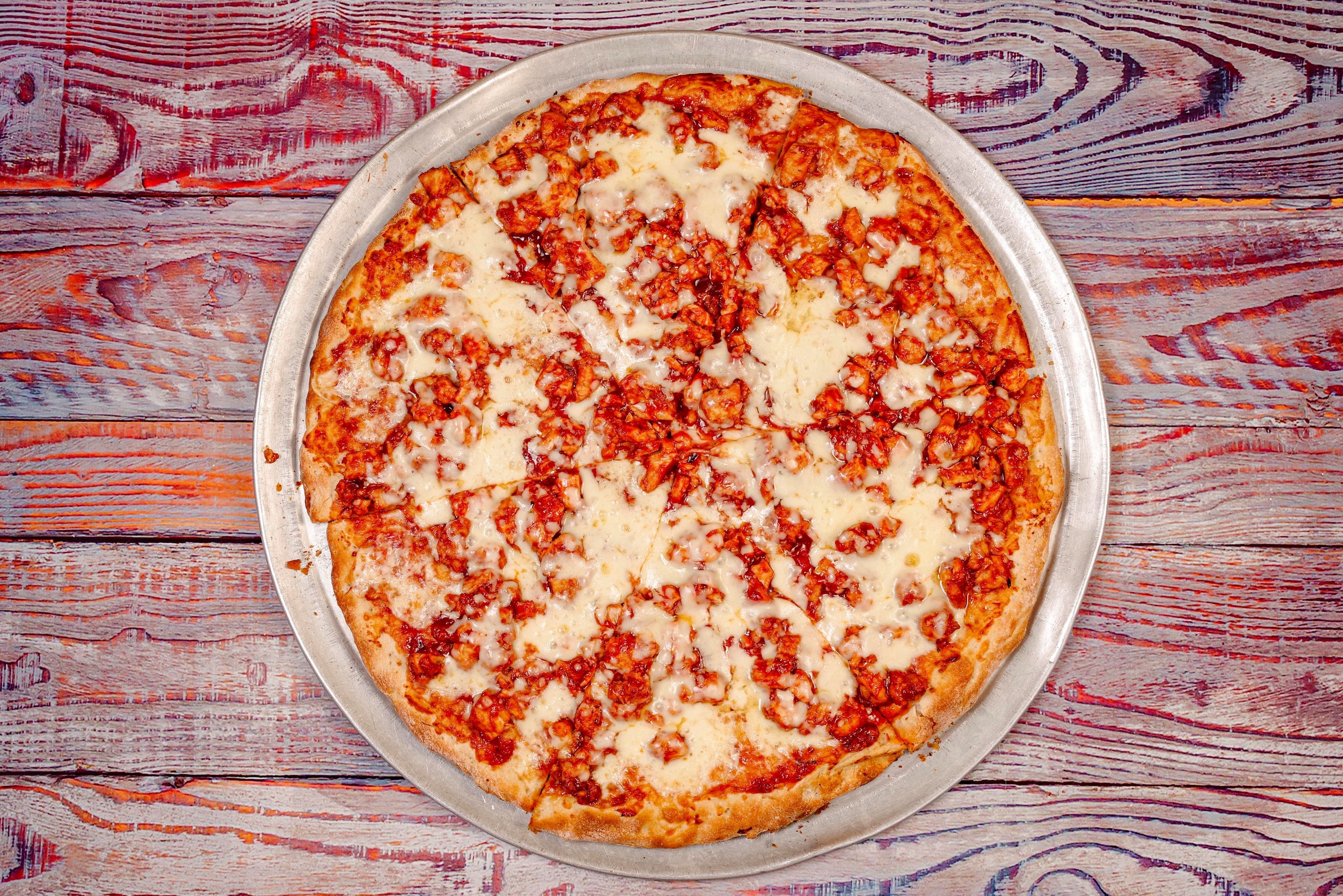 BBQ Chicken Pizza.
