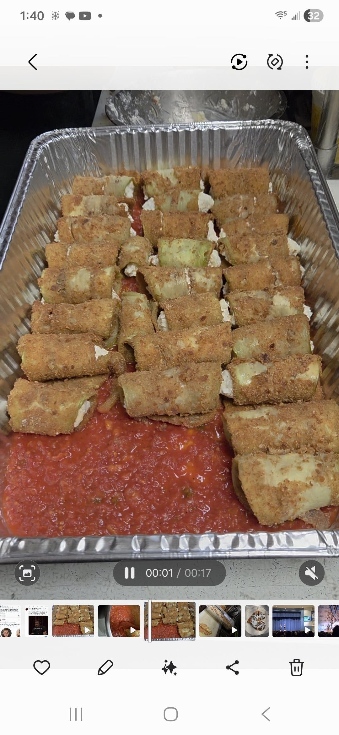 Eggplant Rollatini Catering.