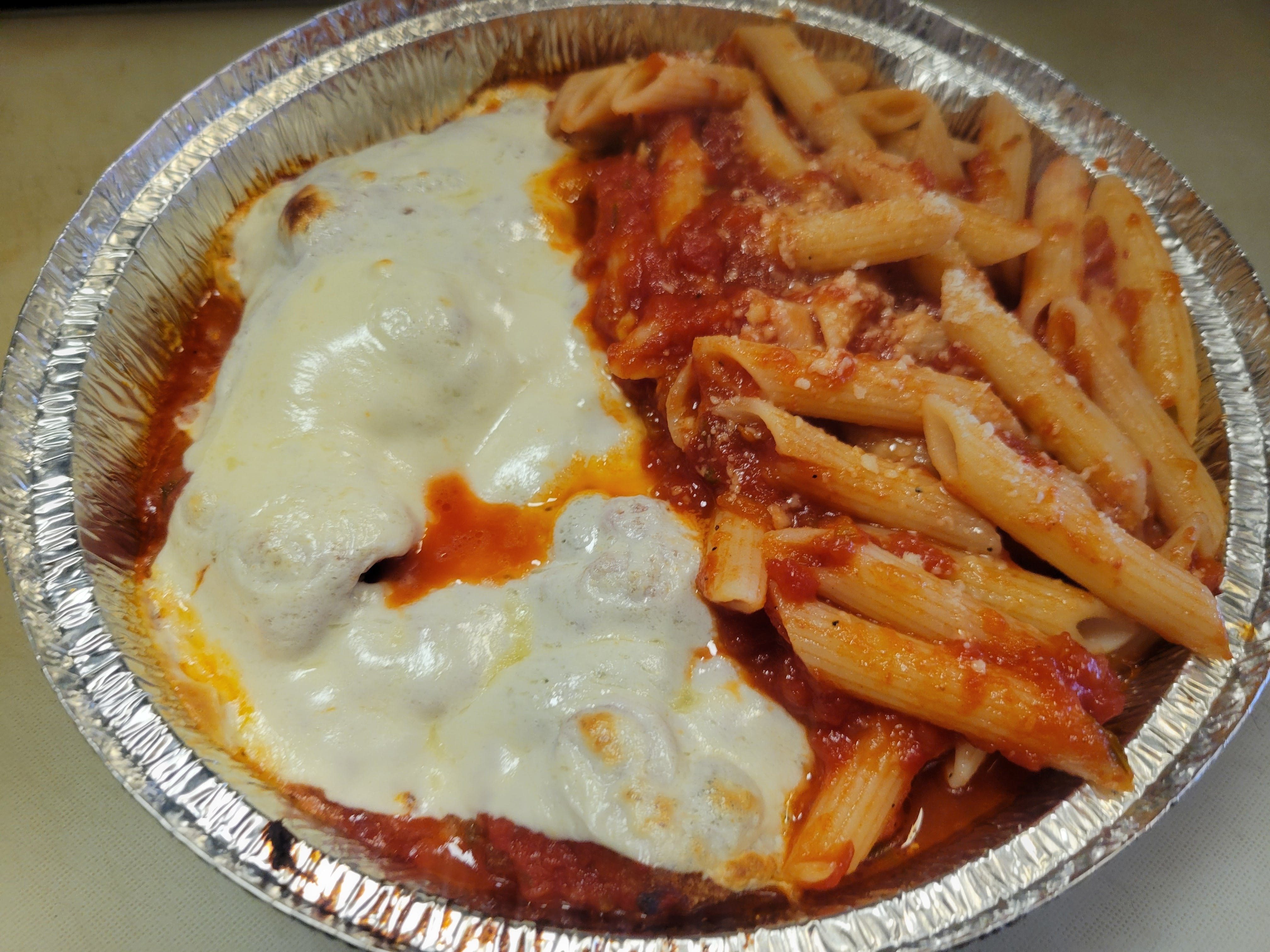 Shrimp Parmesan.
