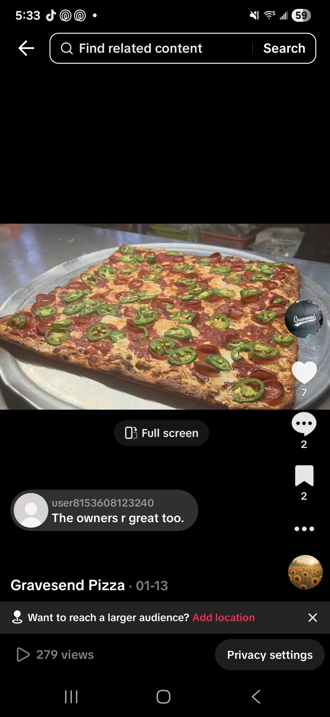 Grandma Sobrino Thin Crust.