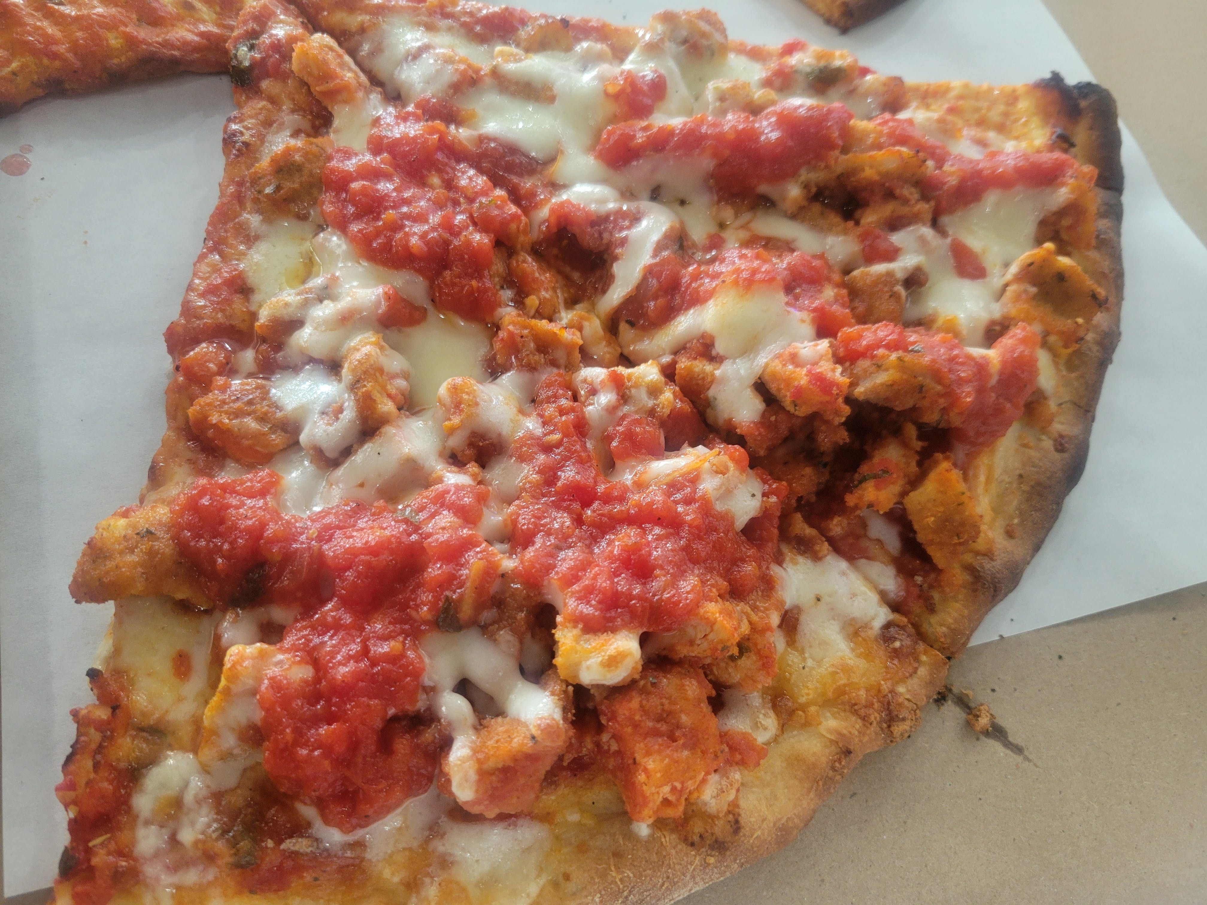 Chicken Parm Pizza Slice.