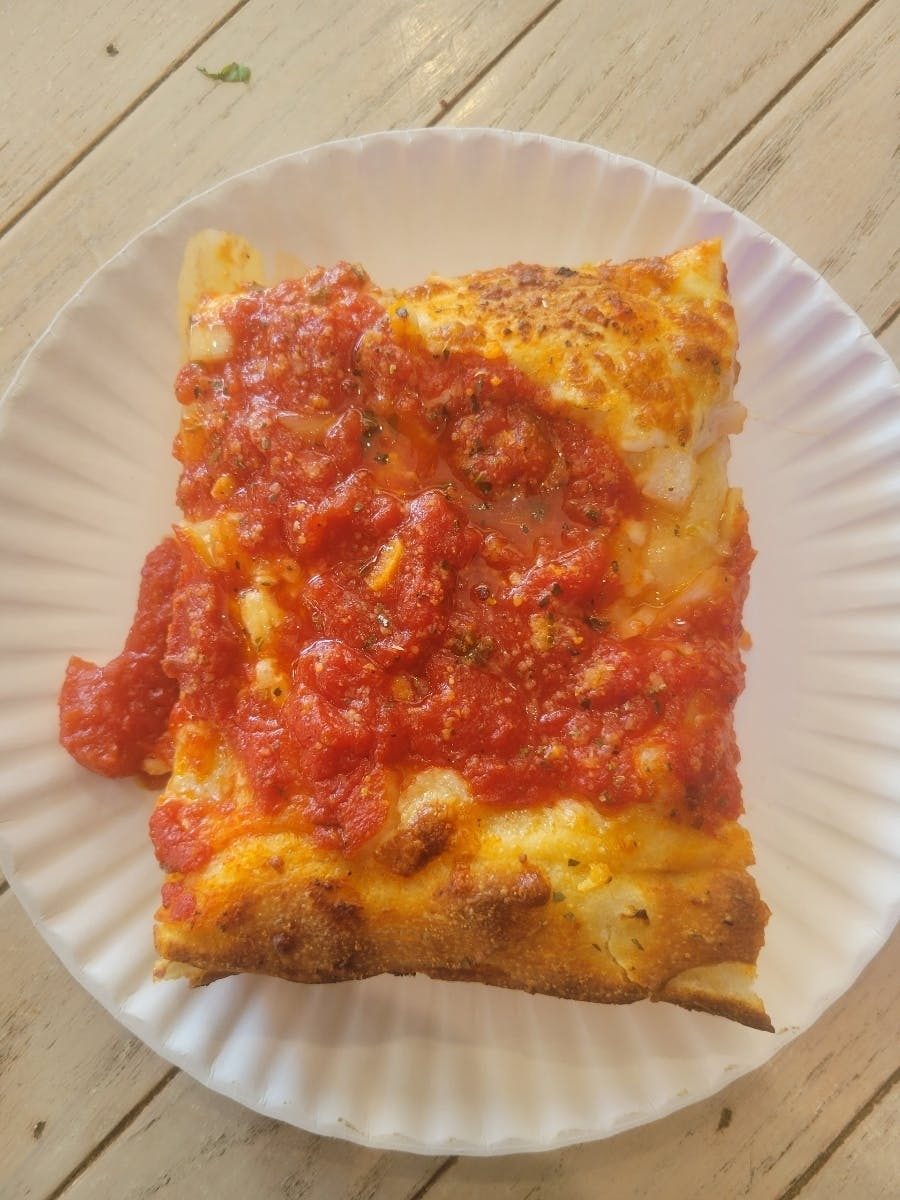 Focaccia Pizza Slice.