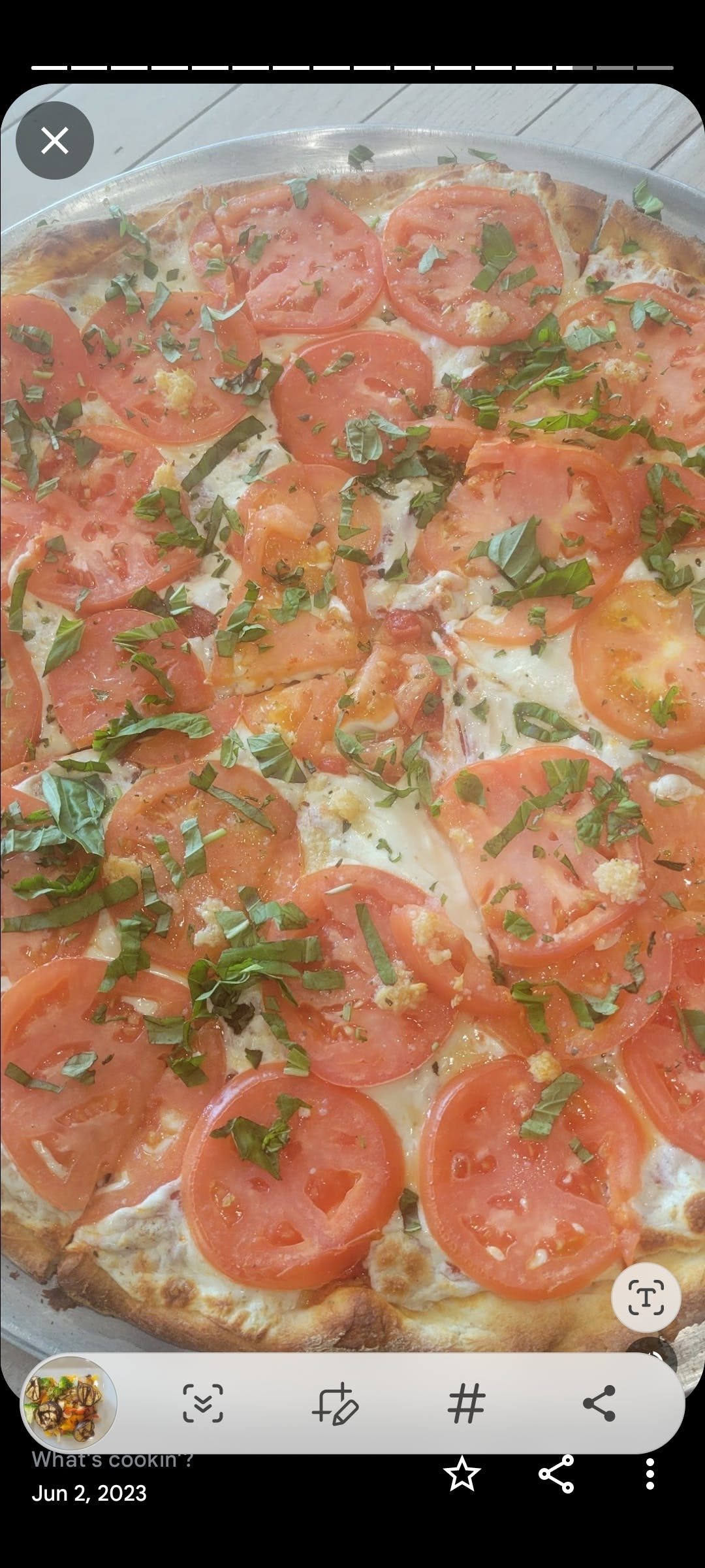 Caprese Pizza.