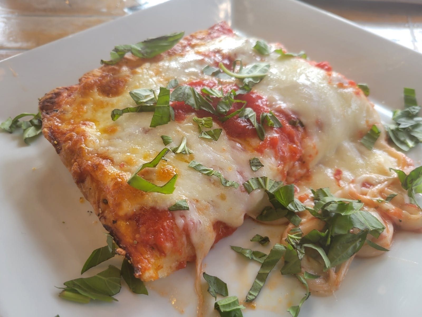 Sicilian Pizza Slice.