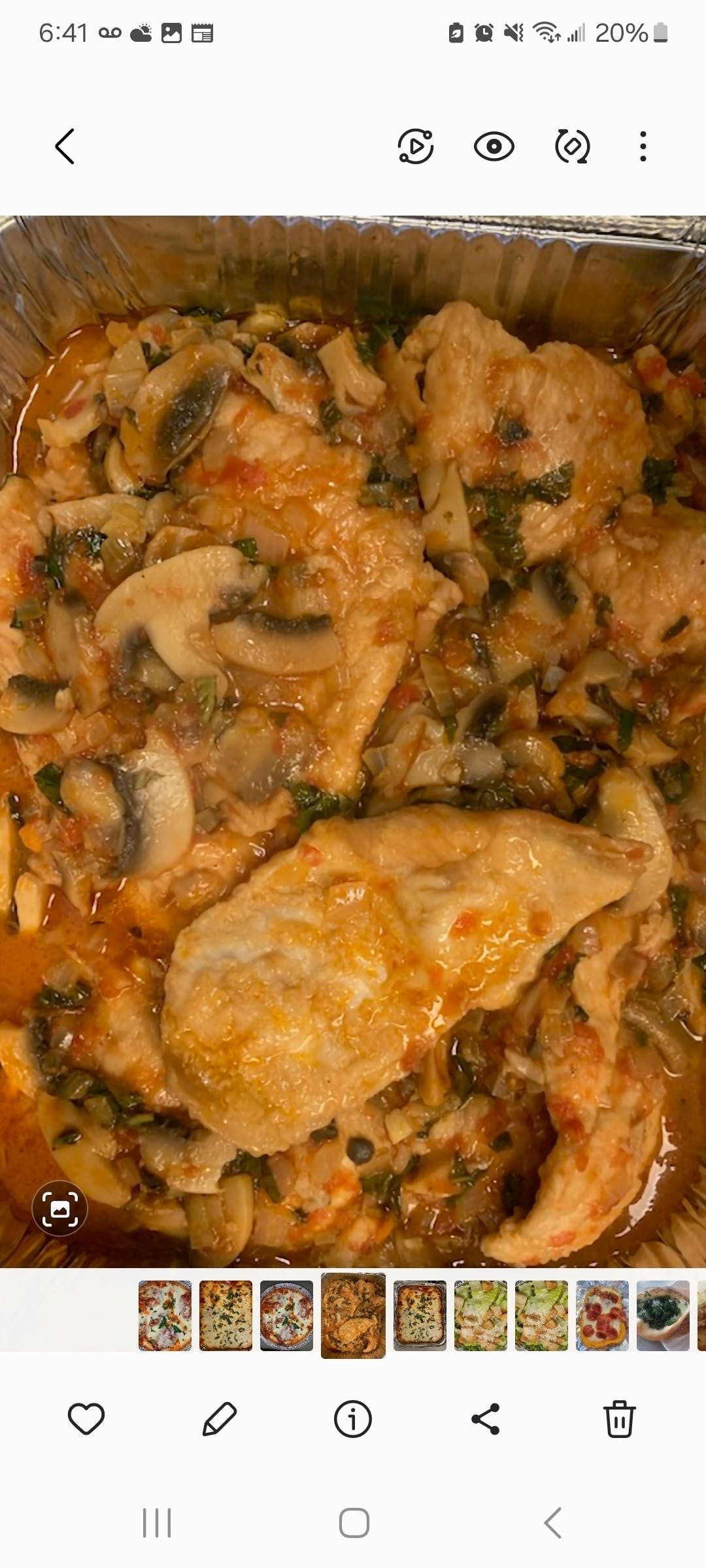 Chicken Marsala Catering.