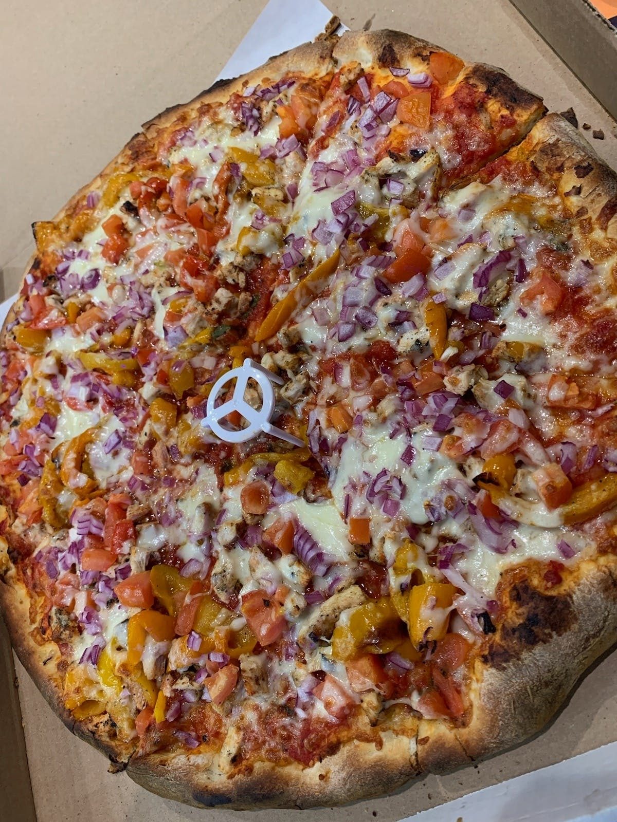 Chicken Fajita Pizza Round.