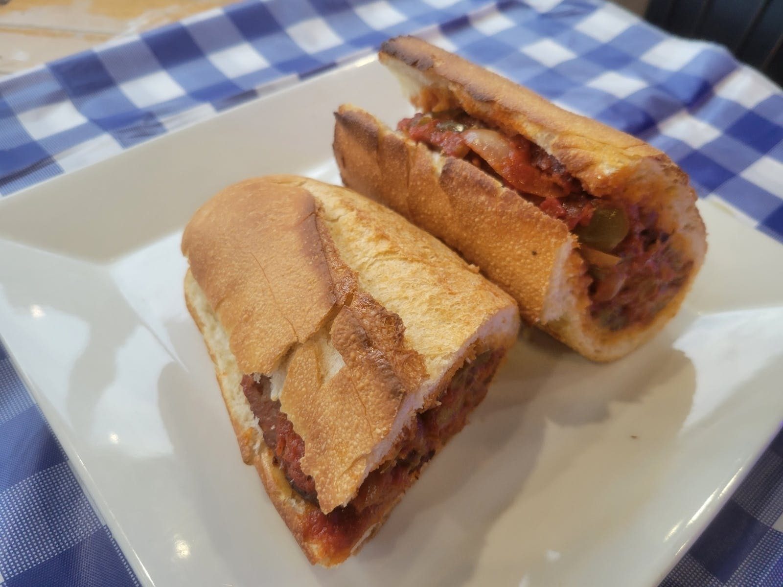 Sausage & Peppers Hero.