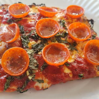 Grandma Pepperoni Pizza Slice