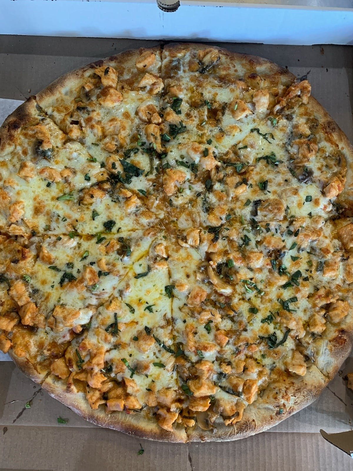 Chicken Marsala Pizza.
