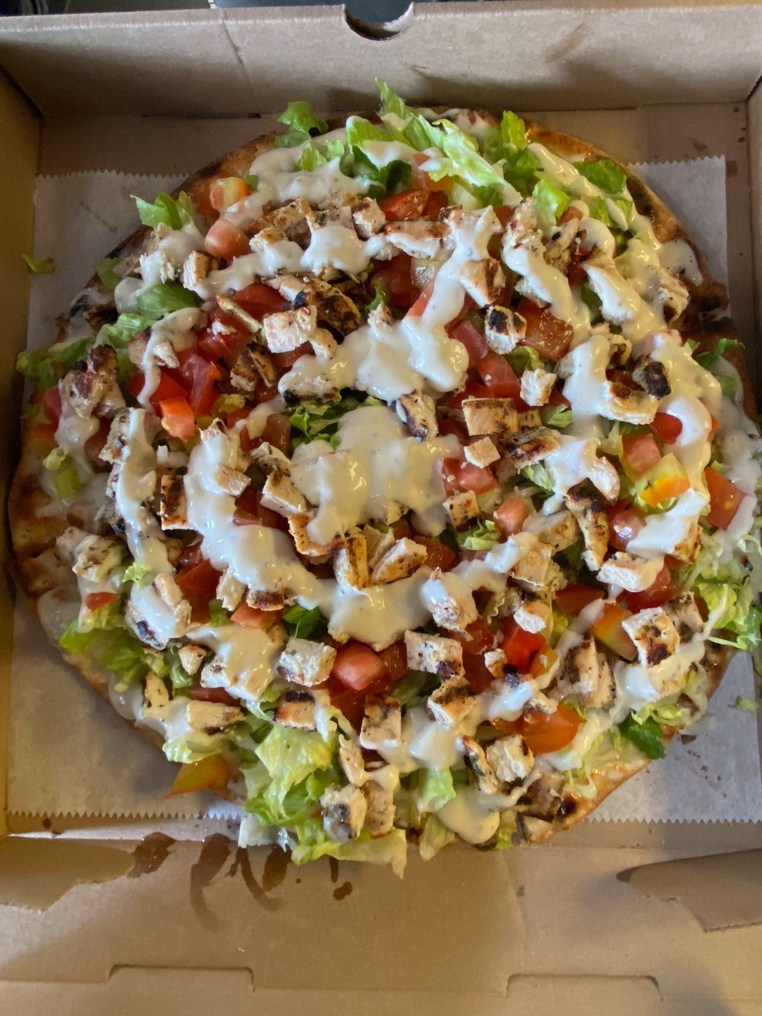 Caesar Salad Pizza.