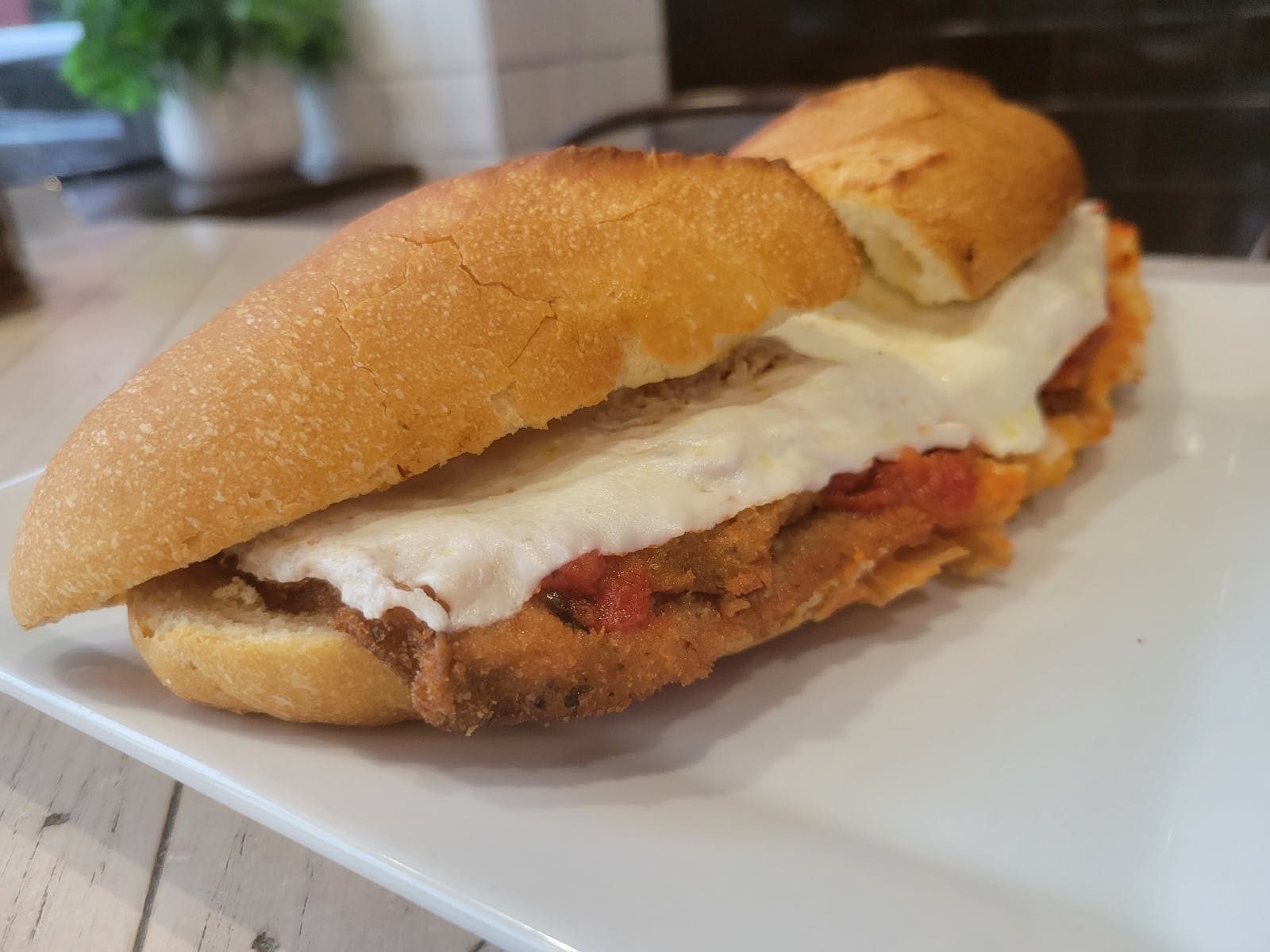 Chicken Parmesan Hero.