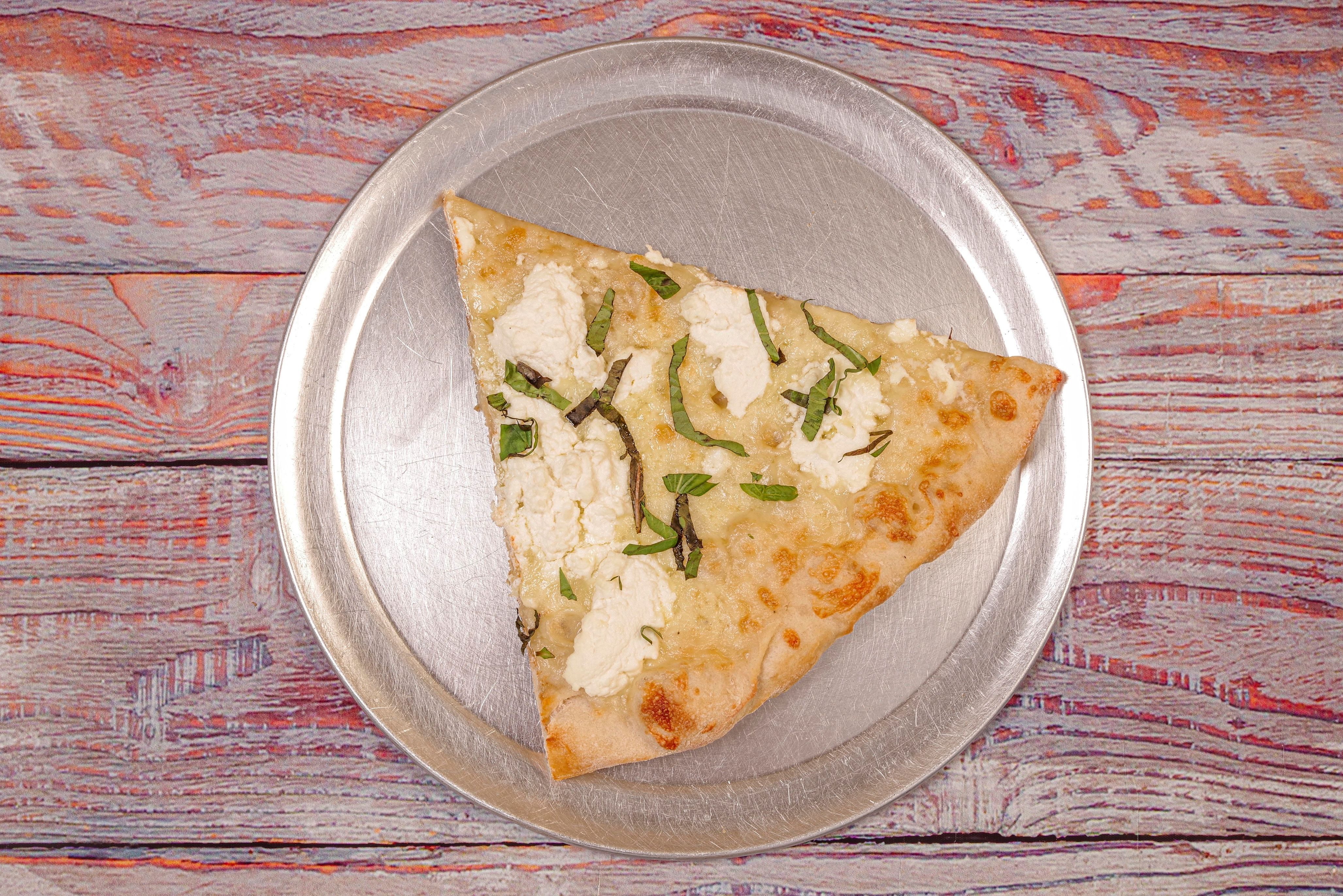 White Pizza Slice.