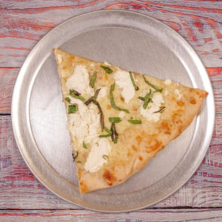 White Pizza Slice